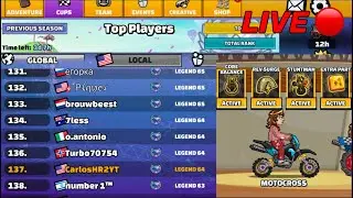 PRACTICING THE MOTOCROSS MASTERY ON TOP LEADERBOARD IN HILL CLIMB RACING 2!!!
