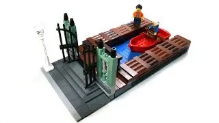 Lego Modular-Compatible Canal MOC (With Docks)