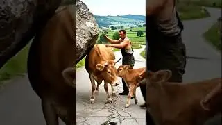 Man Rescues Trapped Cow 🐄🤲 | Emotional Animal Rescue #cowrescue  #emotionalrescue