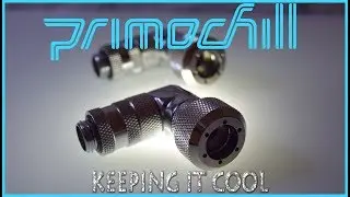 PrimoChill Rigid RevolverSX Series Fitting Silver Nickel chrome Watercooling Water-Cooled Gaming PC
