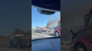 #i85 #fire #highway #truck #travel