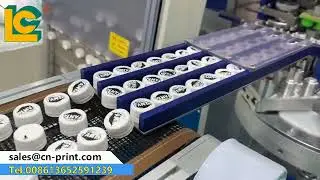 Auto closed ink cup pad printer machine for bottle cap