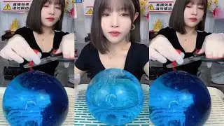 ASMR BALLOON ICE| CRISPY CRUNCHY OF BALLOON ICE 