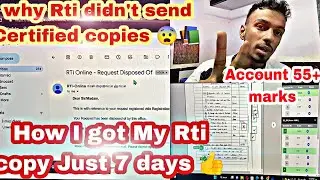 How I Got Rti certified copies in 7 days👍👍 l Full detail vedio l ICAI Checking gone Wrong 2 account