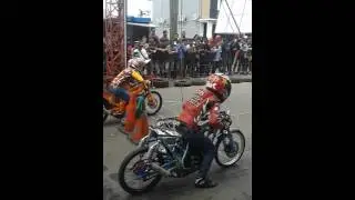 drag bike imam ceper vs ayip rosidi keren :D