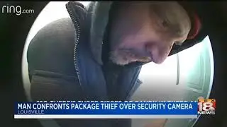Man Confronts Package Thief Over Security Camera
