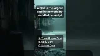 Which is the largest Dam in the world by installed capacity? #youtubeshorts #facts #worldsgk #dam
