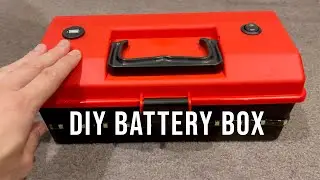 DIY 12V Battery Box with USB & LED Light | Powered by 10x AA Batteries + Hidden Powerbank!