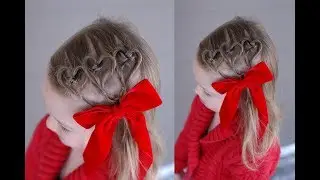3 Hearts Toddler Valentine's Style | Q's Hairdos | Lu's Hairdos