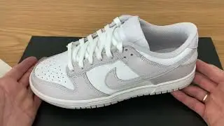 Nike Dunk low (W) light violet venice unboxing review and close up