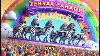 Zebra Parade - A Striped Spectacle for Kids! Best Nursery Rhymes & Kids Songs