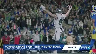 Former Drake tight end to play in Super Bowl
