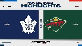 NHL Highlights | Maple Leafs vs. Wild - November 25, 2022