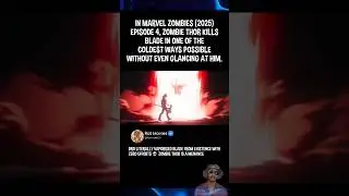 In Marvel Zombies (2025), Zombie Thor kills Blade Knight #marvel #marvelzombies