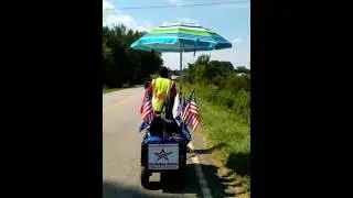 Thomas Wayne Hudson, The Walking Veteran, Walks with Army Veteran