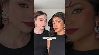 Our ✨Color Theory✨ take on the viral south asian bridal makeup asoka trend 🤎 @jazlmao #asokatrend