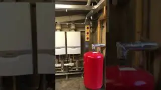 Commercial boiler plant room