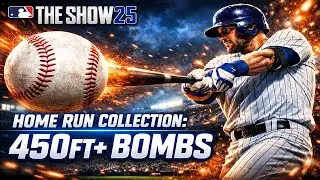 MLB THE SHOW 25 HOME RUN COLLECTION: 450ft+ Bombs 💣💥🚀