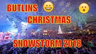 Butlins Minehead Christmas  2018 AMAZING SNOWSTORM  😀😀