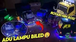 BERASA KONTES TRUK‼️TEST SEMUA LAMPU MINIATUR YANG ADA DIGARASI NEMAH MINIATUR🔥