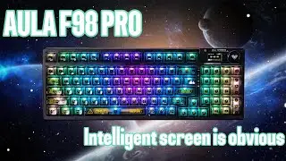 AULA F98 Pro Wireless Mechanical Keyboard with Transparent Keycaps,Hot-swappable........#fyp #foryou