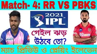 Vivo IPL 2021 Match 4 | RR VS PBKS Playing XI | Punjab Kings | Rajasthan Royals | Go Sport
