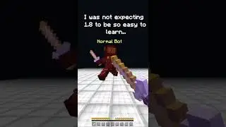 1.19 Player Tries 1.8 Combat! | Minecraft #shorts