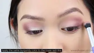MAKEUP TUTORIAL 💜 Violet-Burgundy Eyeshadow Look
