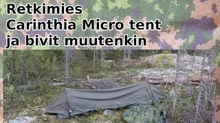 Carinthian Micro Tent ja bivipusseista muutenkin