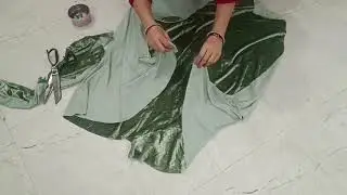 gown cutting stitching | Floor length gown kaise banaye #gown #weddingdress #fashion #costume