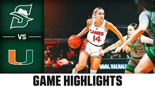 Stetson vs. Miami Game Highlights | 2024-25 ACC Women’s Basketball