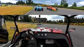 2 x Caterham Battle at Pacific Raceway (mix class with open wheels)