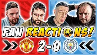 Man City Fans GUTTED 🤣 Reactions to Man United 2-0 Man City | Premier League Fan Reactions