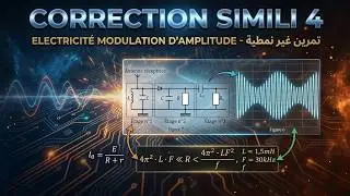 تصحيح الامتحان التجريبي 4 – الجزء 8 | Électricité : Modulation d’Amplitude (AM) 📡 تمرين غير نمطي