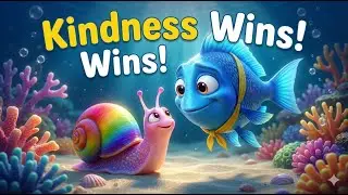 Fish and Snail Learn Kindness🐟🐌 |Kids Story About Friendship & Caring 💖  Animated Moral Story#kids