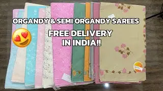 ORGANDY,SEMI ORGANDY & KOTTA SAREES 😍🤍 | MARIYAM FABZ