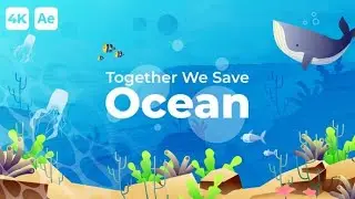 After Effects Template: Save The Ocean Slideshow