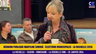 RÉUNION PUBLIQUE MARYLINE SIMONÉ - ÉLECTIONS MUNICIPALES LA ROCHELLE 2026