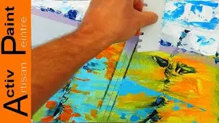 ABSTACT PAINTING abstrakte Mal&uuml;bung | ACRYLIC PAINTING |
