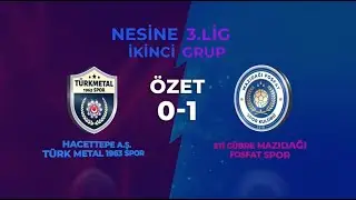 Hacettepe A.Ş. T&uuml;rk Metal 1963 Spor 0-1 Eti G&uuml;bre Mazıdağı Fosfat Spor | Ma&ccedil; &Ouml;zeti