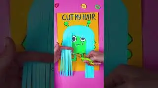 ✂️ WOW! Hair-Cutting PAPER Craft Fun! 😍 #shorts #kids
