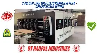 2 Colour Lead Edge Flexo Printer Slotter | Computerised Setting  #rs4 #Flexographic #flexoprinter