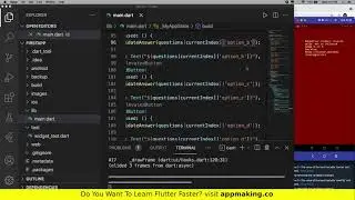 13. Building Simple Quiz App with Flutter | Flutter for Beginners #13