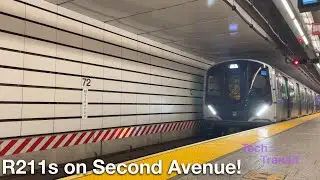⁴ᴷ⁶⁰ Brand New R211s Testing on the Second Avenue (Q), 63rd Street (F), and Queens Blvd (R) Lines!