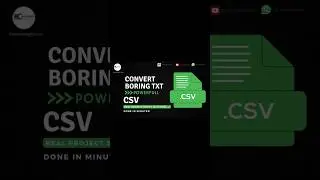 Convert TXT to CSV in Seconds using Python | Beginner Friendly!
