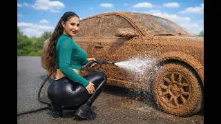 Extremely Dirty Sedan Gets a Deep and Satisfying Wash