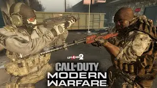 Left 4 Dead 2 Online Multiplayer Campaign with Mav's Call of Duty Modern Warfare 2019 Pack Gameplay