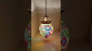 mosaic hanging light