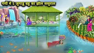 गर्मी में 5 जुगाड़ू बहू का झील ससुराल || 5 Jugadu Daughter -In -Law's In Summer || Cartoon Video