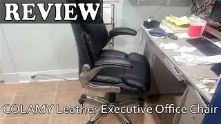 COLAMY Leather Executive Office Chair Review